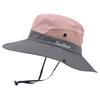 Summer Outdoor Fishing Sun Caps Waterproof UV Protection Wide Brim Bucket Hat Outdoor Climbing Hiking Beach Fisherman Sun Cap