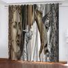 Abstract Art Figure Painting 3D Printed Blackout Curtain For Kids Girl Bedroom Living Room Decoration Window Treatment Drapes
