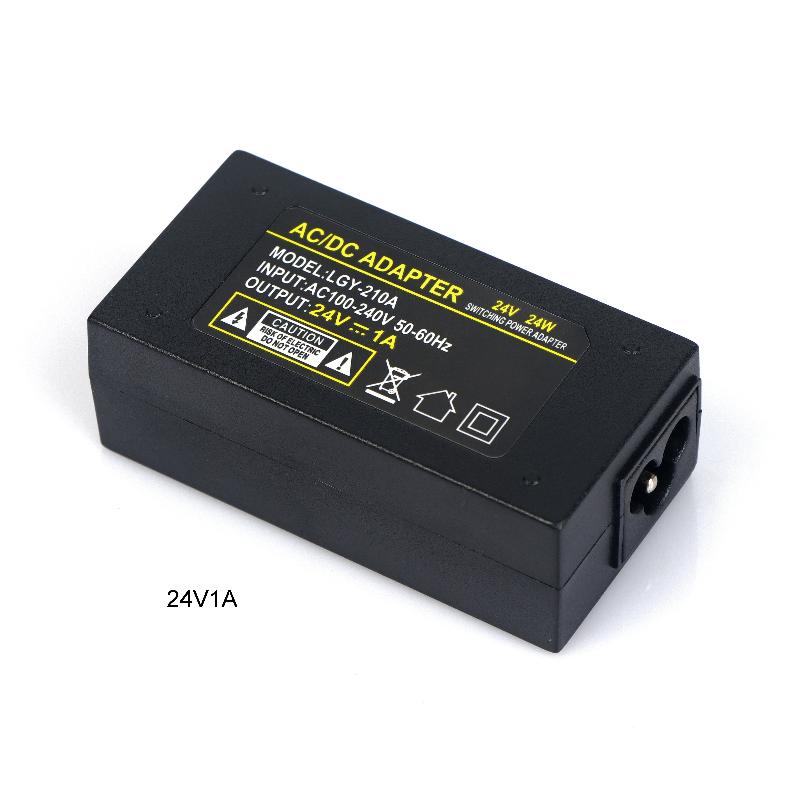 1Pcs Desktop Poe Power Injector Ethernet Adapter Surveillance Cctv For Ip Camera Power Supply 24V 1A 48V 0.5A 24W