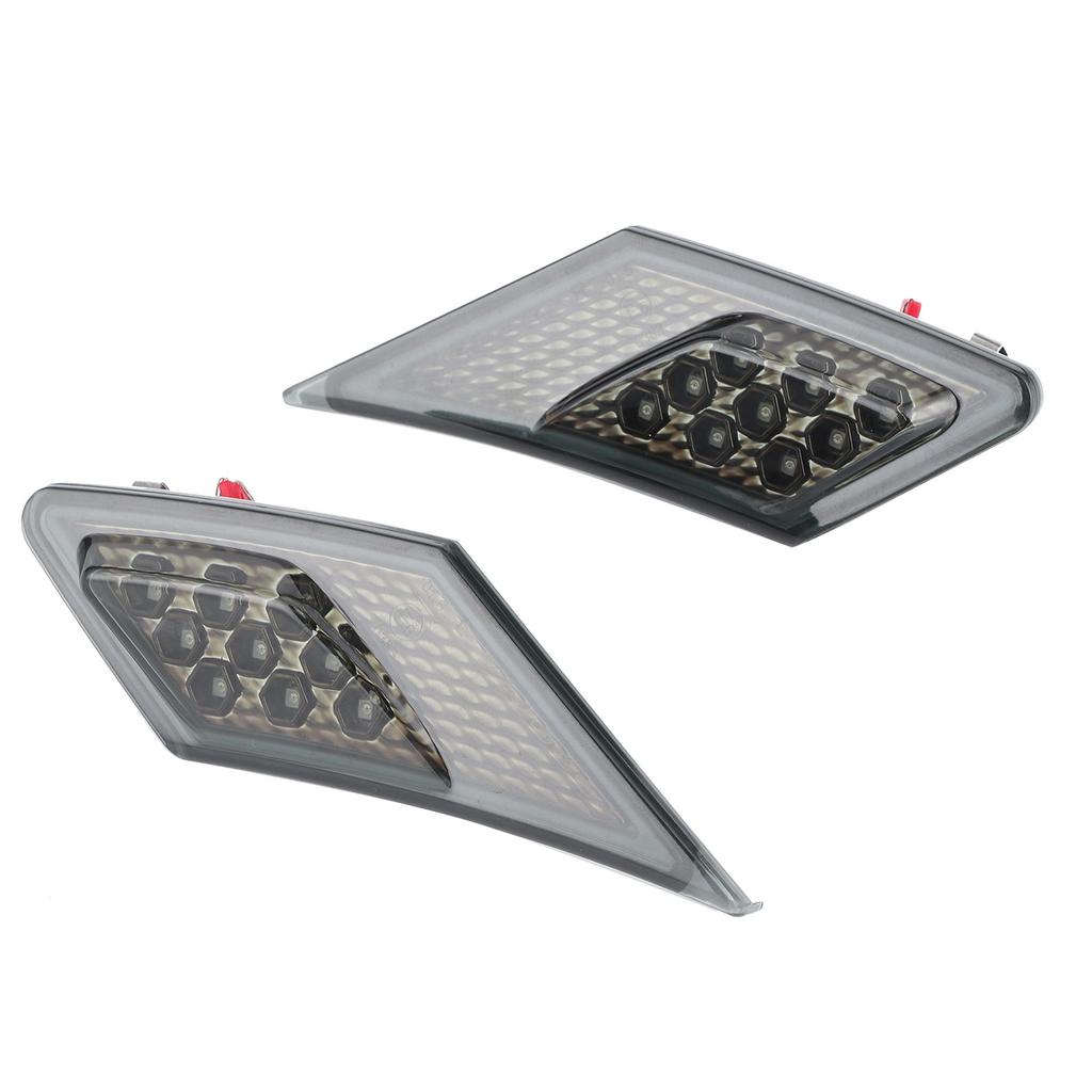 Pair LED Side Marker Turn Signal Leaf Lights Smoked Lens Fit for Scion FRs Subaru BRz GT86 1320