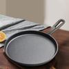 28cm Cast Iron Egg Frying Pan Non-stick Steak Skillet Cooking Pots Household Frying Pan Pot for Gas Induction Cooker Universal