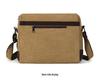 Men's Large Canvas Crossbody Bag - Casual and Wear-Resistant Shoulder Bag for Students and Commuters