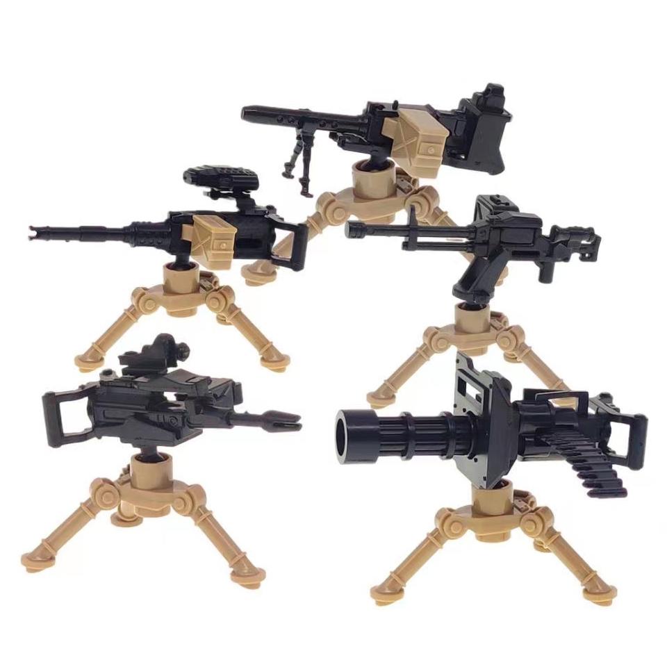 Military Building Block Set Compatible Solider Figures Army Weapons Guns Gift Presents Equipment Accessories NSV Gatling Mortar Toys Playsets