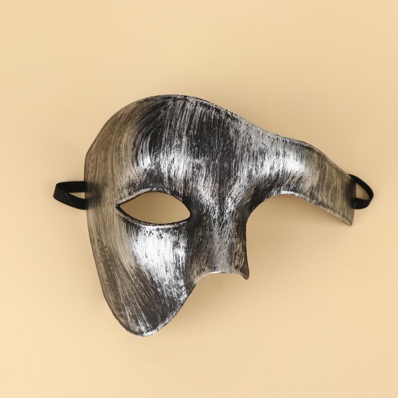 Lightweight Durable Half Face Phantom Mask High Quality for Masquerade Cosplay Halloween Costume Use