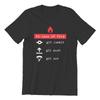In Case Of Fire Git Commit Push Funny Coder Programmer Devops Network Sysadmin Geek T-Shirt for Men 100% Cotton Printed Clothing
