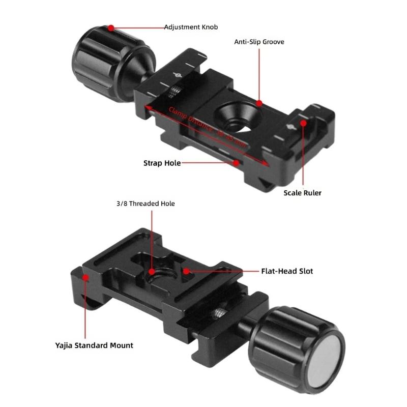 Universals Aluminum Quickly Release Plate For Camera Tripods Light Weight Aluminum Alloys Fast Mounting