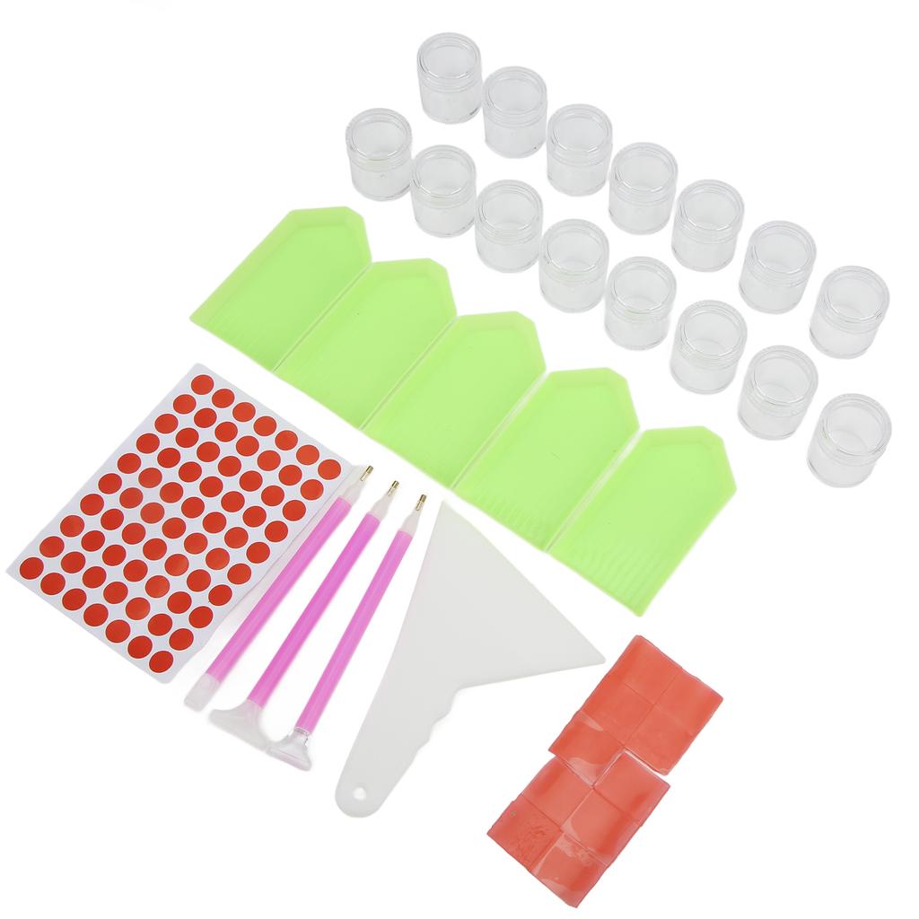 Rhinestone Painting Case 15 Grid Transparent Design Portable Practical Bead Storage Containers Art Supplies