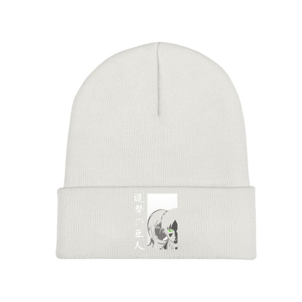 Attack on Titan Shingeki no Kyojin Protect the Wall Strickmützen Damen Unisex Beanie Wintermützen Lässige Mütze