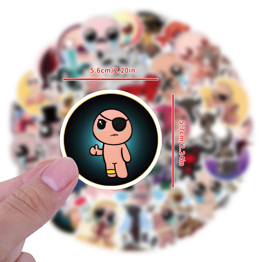 50 New Styles The Binding of Isaac Graffiti Stickers Decorative Skateboard Guitar Stickers