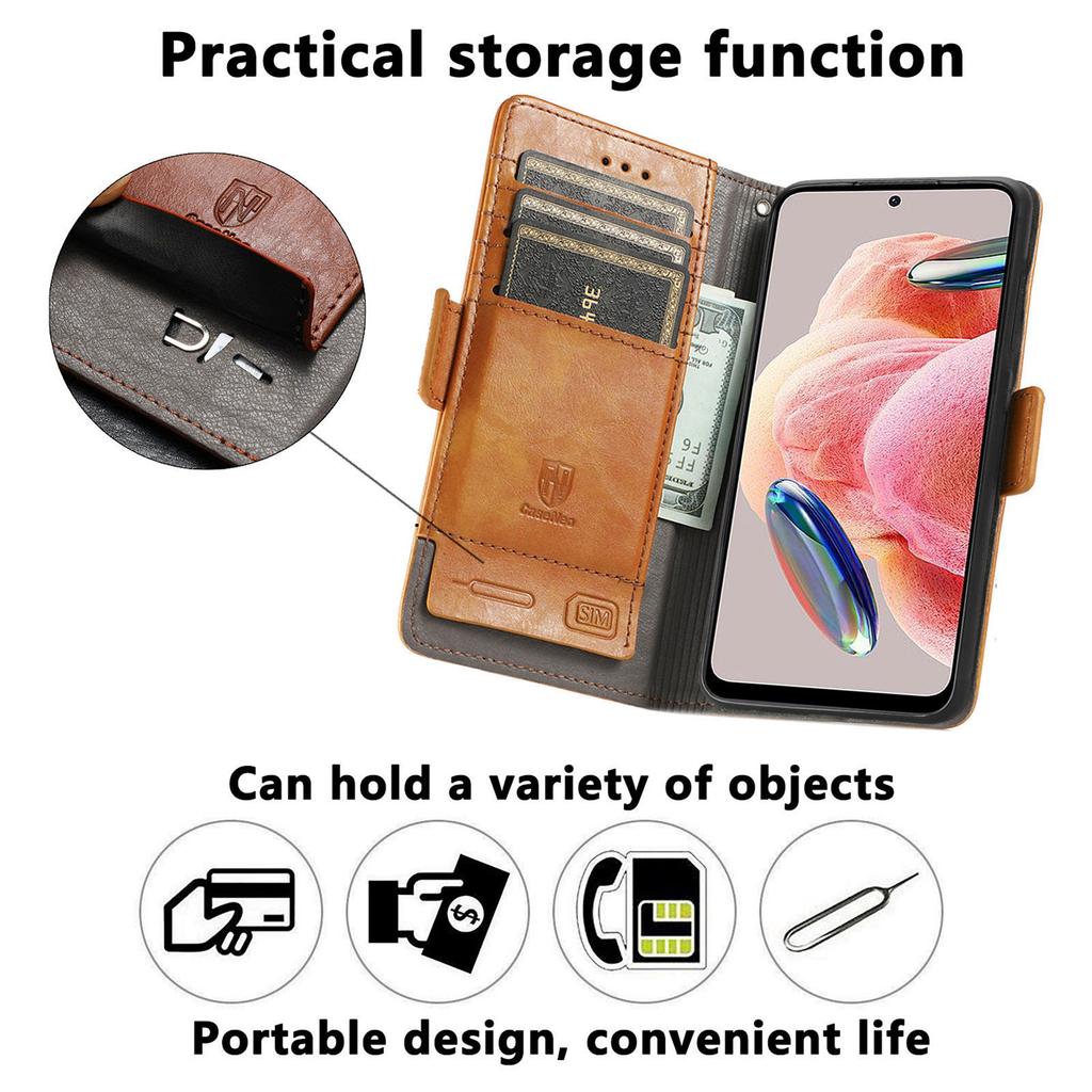 For HMD Pulse Pro Phone Cases CASENEO PU Leather Cover Stand with RFID Blocking Wallet