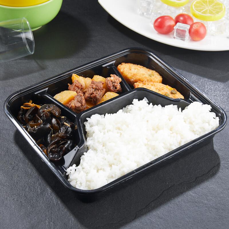 Four-Compartment Disposable Meal Prep Containers