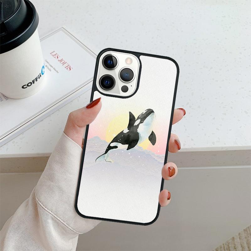 Orcas Meeresbewohner Handyhülle Für iPhone 17 Air 16 pro max 15 14 plus 12 13 Schale Cover coque