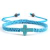 Neues Gebetskreuz Geflochtenes Armband Damen Herren Roter Nylonfaden Partnerarmbänder Verstellbar Yoga Heilung Armreif Kette Schmuck Geschenk