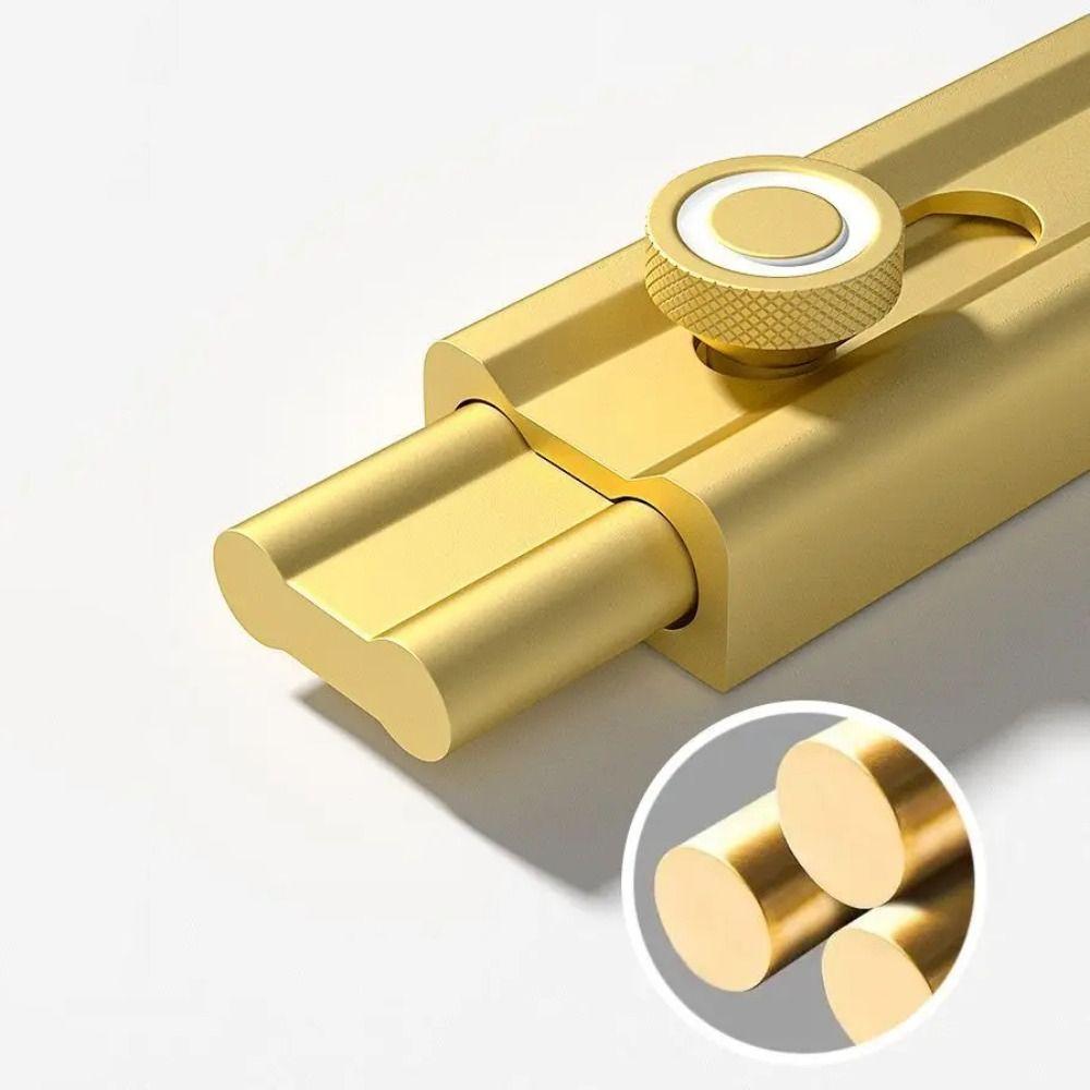 No Punching Sliding Door Bolt Aluminum Zinc Zinc Alloy Door Buckle Luminous Door Buckle Closet Window Door