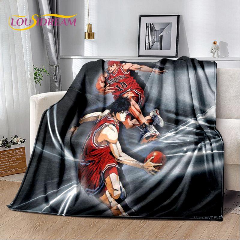 Slam Dunk Anime Cartoon Soft Plush Blanket,Flannel Blanket Throw Blanket for Living Room Bedroom Bed Sofa Picnic Cover Bettdecke