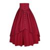 Womens Maxi Skirt Drawstring High Waisted Summer Long Skirts Lightweight Tiered Flowy Floral Pleated Skirts