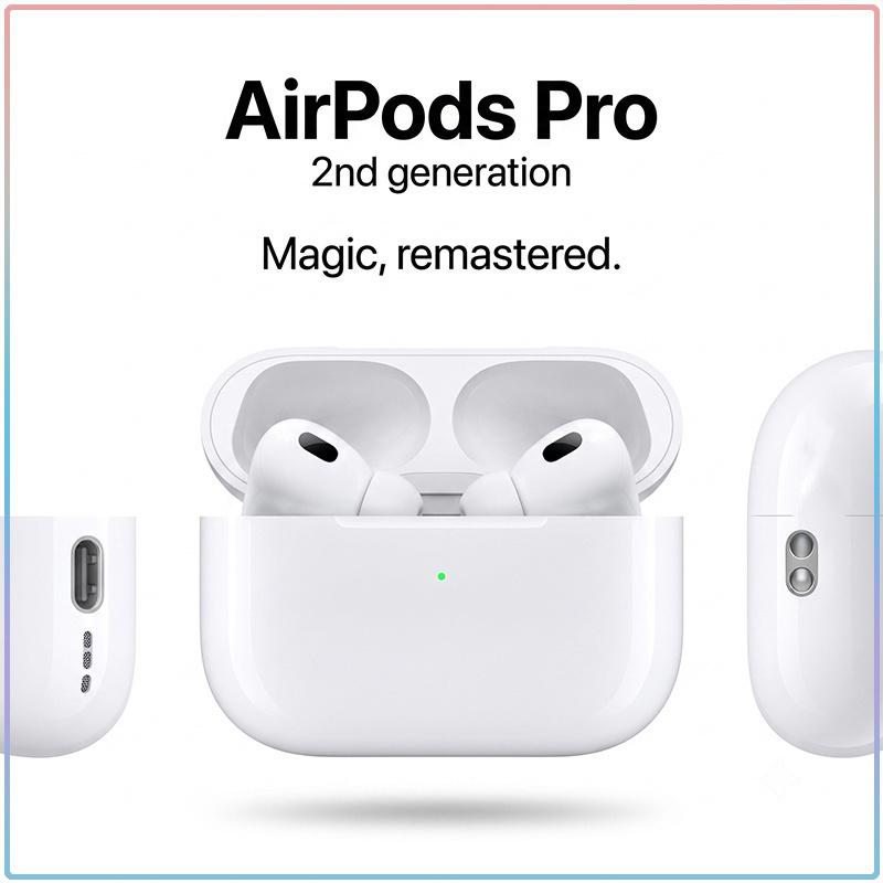 AirPods Pro 2 Kabellose Bluetooth-Kopfhörer Präzise Lautsprecheröffnungen Klare Anrufe Touch-Bedienung 30H Akkulaufzeit Ohrhörer für den täglichen Weg