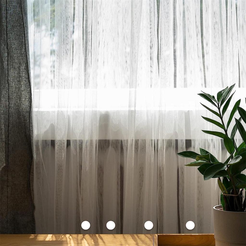 Set of 12pcs Magnetic Curtain Weights Windproof Shower Drapery Magnet Buckle Clips Balcony Curtains Cloth Counterweight