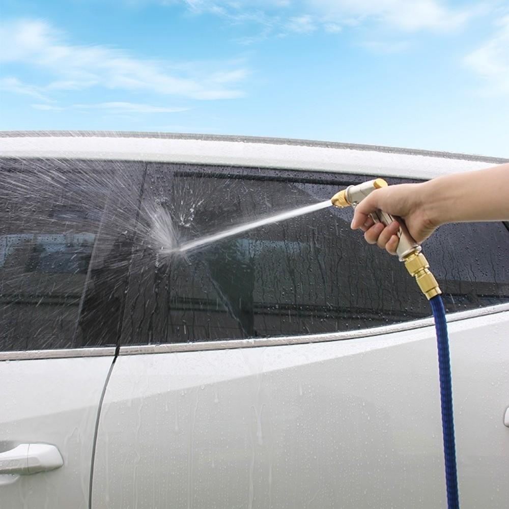 High Pressure Garden Water Spray Powerful Cleaning Aluminum Alloy Water Hose Jet Adjustable Spray Modes Efficient