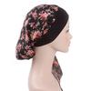 New fashion printed flowers women inner hijabs caps muslim head scarf turban bonnet ready to wear ladies wrap under hijab cap