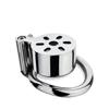 Metal Stainless Steel CB Lock Chastity Lock Penis Cage Cock Rings Chastity Ball Stretcher  Sex Toy Urethral Toy