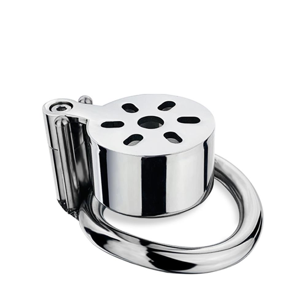 Metal Stainless Steel CB Lock Chastity Lock Penis Cage Cock Rings Chastity Ball Stretcher  Sex Toy Urethral Toy