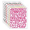 Diy Handwritten English Letter and Number Combination Account Book Envelope Beautification and Decoration Small Stickers