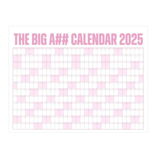 2025 Dry Erase Calendar Large Yearly Planner for Wall 47" X 35" Horizontal Layout Erasable Calendar for Classroom Office Home