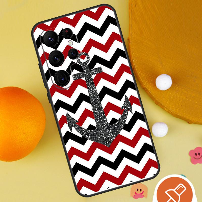Nautical Anchor Boat Sea Case For Samsung Galaxy S25 Ultra S24 S23 S22 S21 Ultra S9 S10 S20 Plus S24 FE Funda Cover