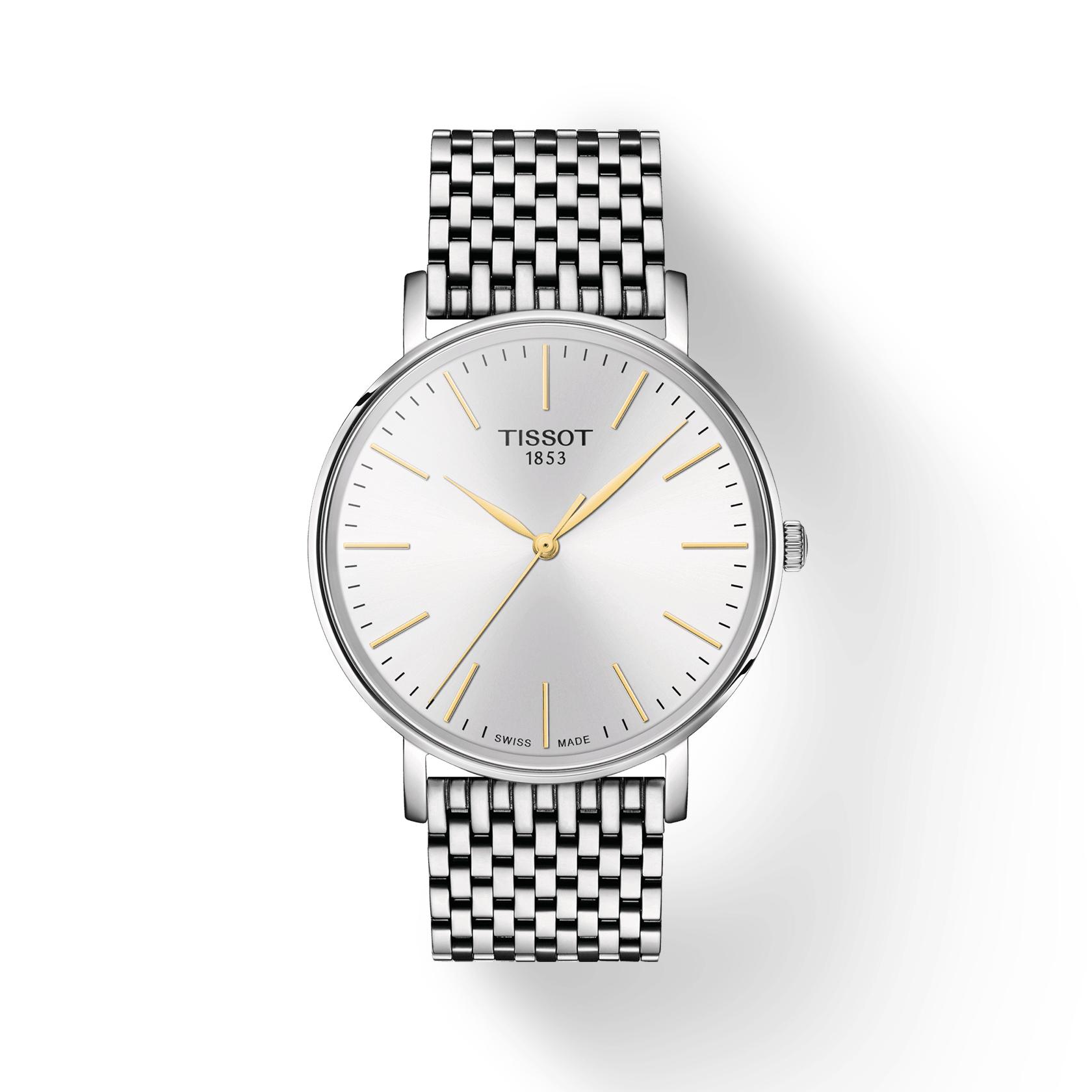 Tissot Stainless Steel White Dial Men s Fashion Watch T143.410.11.011.01 белый