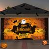 JIT 1pc Halloween Decoration Garage Wall Tapestry Background Fabric Halloween Spooky Ghosts and Batszyc