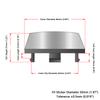 4PCS JDM Sport Rim Cap Clip 62mm VOLK RAYS Emblem Sticker Wheel Center Hub Caps Car Cover Cap Black & Silver