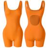 Women's Seamless Nude Bodysuit: Tight-fitting Yoga Wear for Fitness, Running, and Waist Slimming Sportswear.