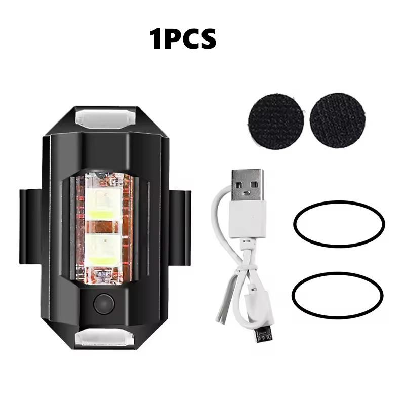 

Мотоциклетный свет Дрон Стробоскоп 7 цветов Мини USB LED Противоударный Велосипед Самолет Ночной полет Мигающий Предупредительный сигнал