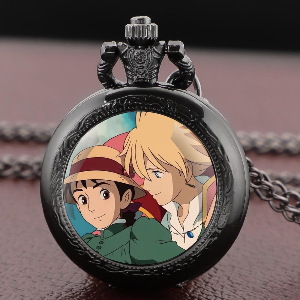 

Anime Theme Dome Glass Pocket Watches Arabic Dial Vintage Fashion Women Pendant Clock Men Watch Children Gifts Reloj De Bolsillo