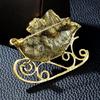 Rhinestone Large Sled And Christmas Gift Brooch Luxury Fashion Party Decoration Pin New Design 2023
