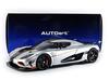 AUTOart 1/18 Scale Koenigsegg Agera RS Metallic Silver/Carbon Black Finished Model 79024