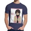 Round Collar Serial Experiments Lain Sad Japanese Anime Aesthetic T Shirt Casual For Male Slim Top