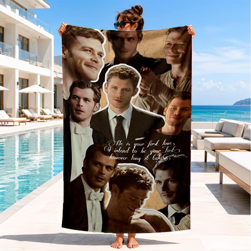 Ladybug Elegance Klaus  Beach Towel, Super Soft Microfiber, Perfect Gift for Her/Him, Birthday, for Pool, Beach, Travel, Decor Beach Party