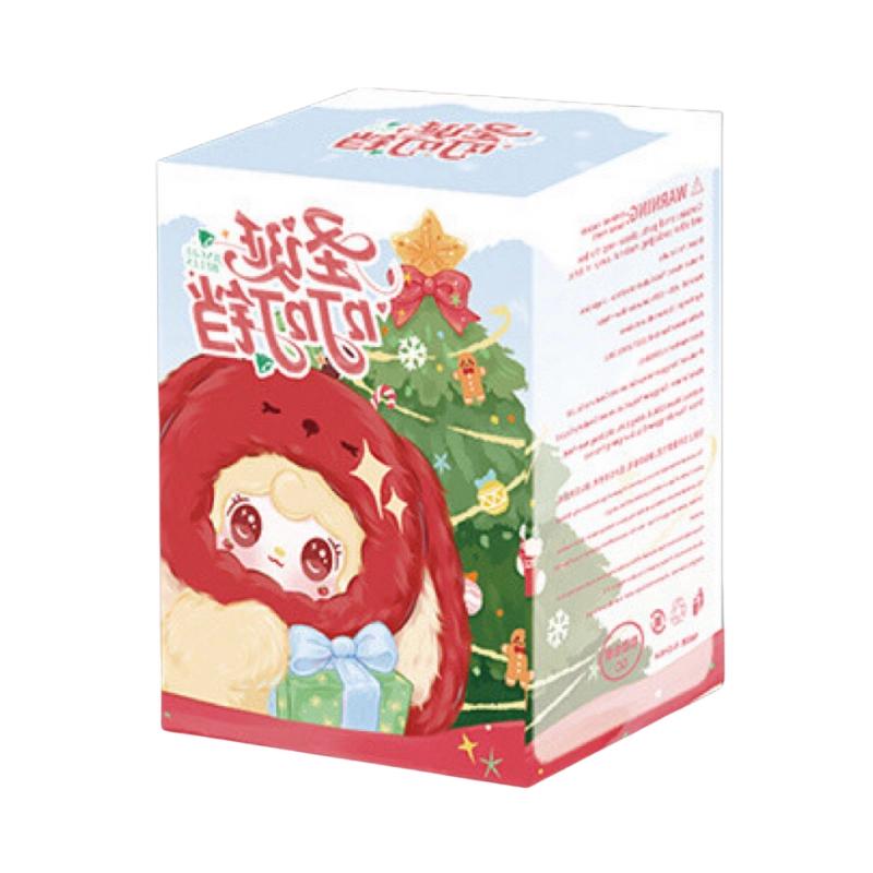 Yooki Christmas Jingle Bell Series Blind Box Kawaii Keychain Mystery Anime Figure Shaking Snow Bear Desktop Ornament Gifts Carry Mini Lightweight