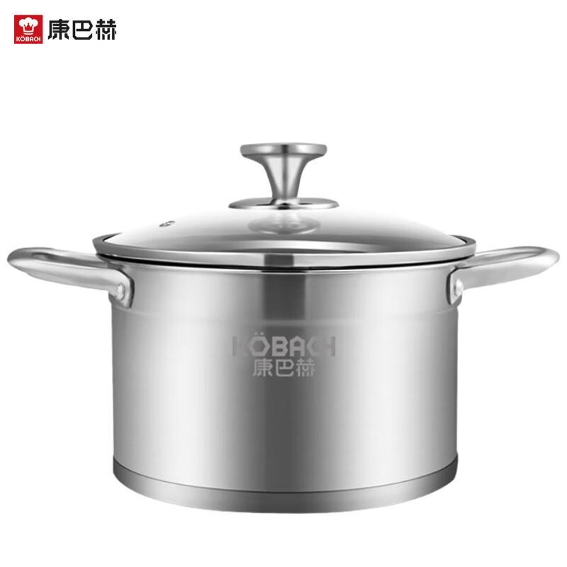 KOBACH 22cm 304 Stainless Steel Soup & Stew Pot