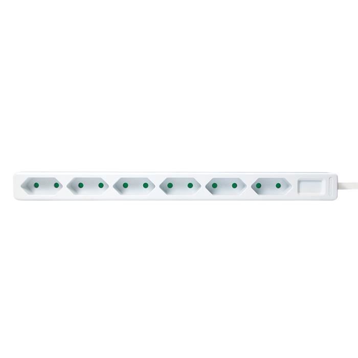 Multiprise - LogiLink - LPS231 - 6 prises - 1,5 m - Type C - IP20