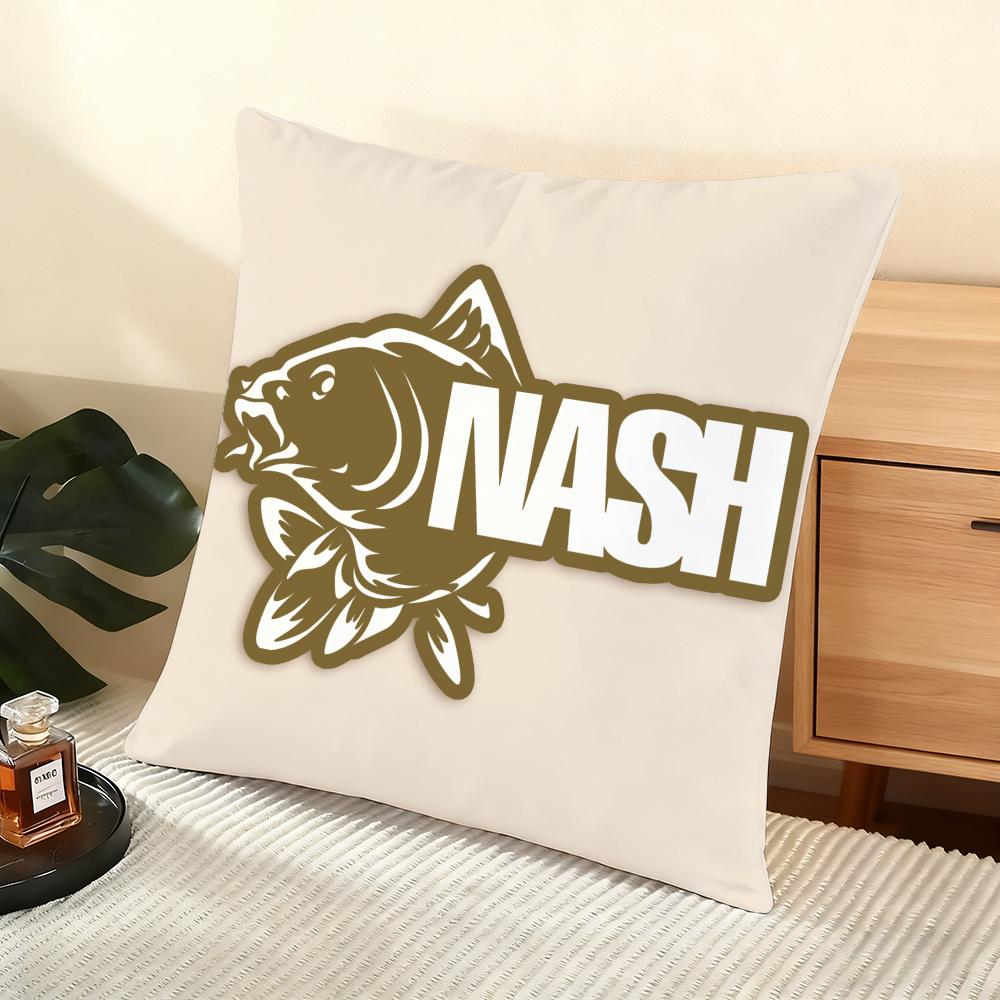 Brand N-Nash Fish Cushion Cover Soft Short Plush Pillow Cover Smooth Cozy Texture Aesthetic Cushion Case Home Decor