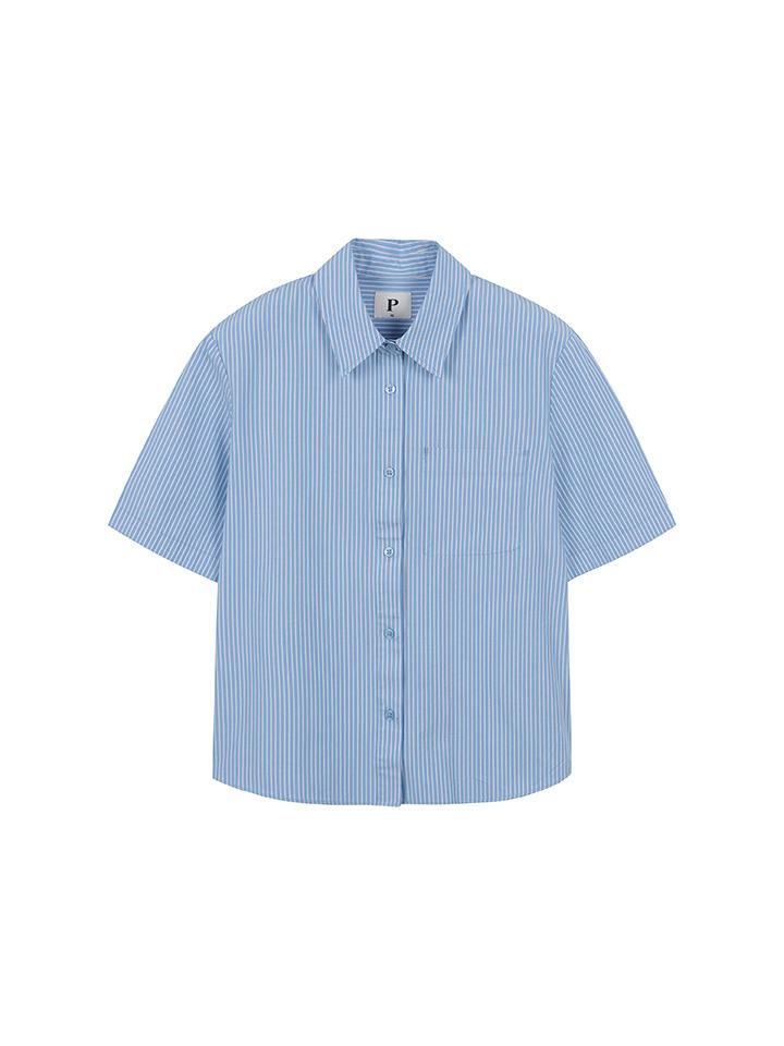 Polhaem Women'S) Poplin Short Sleeve Oversized Shirt_Phf2Wc2123