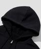 Agod Reversible Heavy Fleece Boa Hooded Zip-Up [Black]