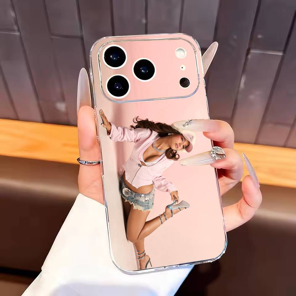 Latin Pop E-Emilia Mernes Phone Case For iPhone17,16,15,14,13,12,11 Plus,Pro Max Soft Transparent Cover iPhone12