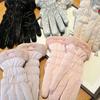 Thickened Women Winter Thermal Fleece Breathable Bicycle  Gloves  Women