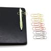 5Pcs Paper Clips Metal Pen Holder Clip School Bookmarks Photo Memo Ticket Clip Stationery Office School Supplies