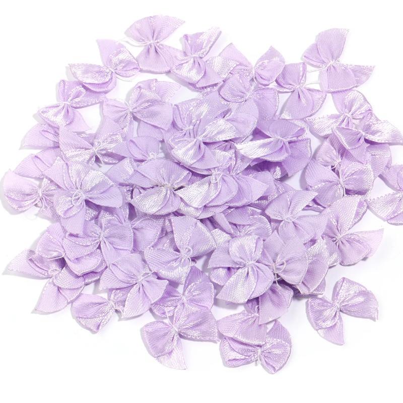 100 Pcs/set Princess children's bow tie clothing headdress accessories DIY accessories polyester thread tie mini bow tie