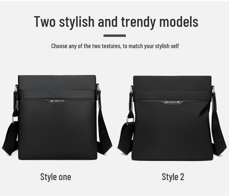 Men's Trendy Waterproof Oxford Single Shoulder Crossbody Bag - Casual Fashion Commuter Backpack